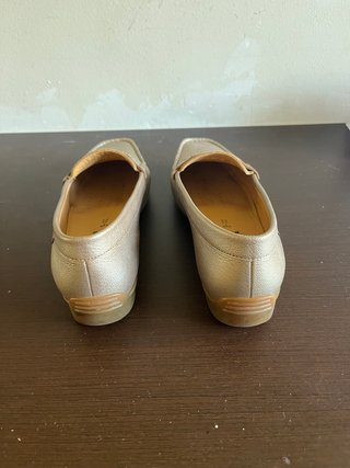 Mocasines Mephisto Mujer T40 Beige Dorado