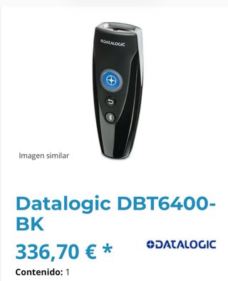 Lector Datalogic DBT6400 Bluetooth 4.0