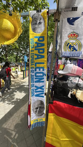 Bufanda Papa León XIV Visita España 2026