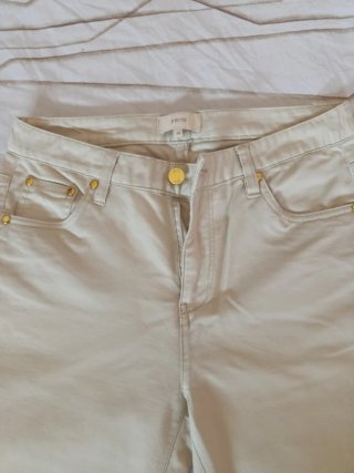 Pantalón mujer beige