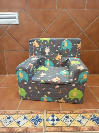 Sillón infantil estampado animales