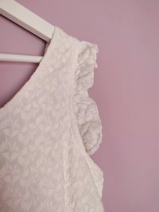 Vestido Cayro Modas L Blanco Fiesta Verano Bordado