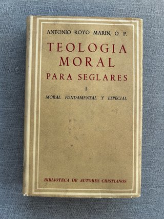 Teologia Moral Seglares I Royo Marin 1964 BAC