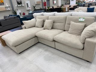Sofá chaiselongue tela beige Liquidación!!