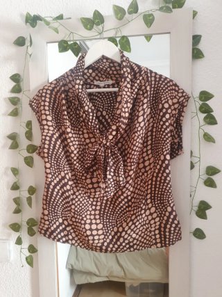 Blusa lunares, seda 100%, talla 38/40