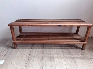 Zapatero de madera 2 niveles