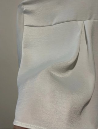 Camisa Zara Blanca Manga Larga