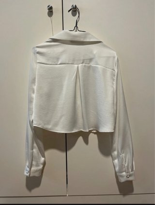 Camisa Zara Blanca Manga Larga