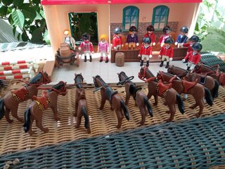 Lote Hípica Playmobil Casa y Pista