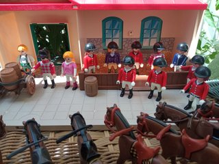 Lote Hípica Playmobil Casa y Pista