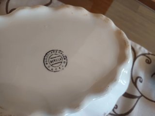 Vajilla antigua porcelana LCSJ años 40