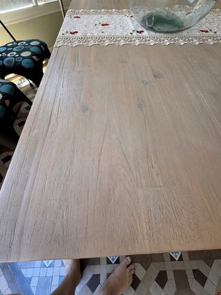 Mesa Comedor Madera Maciza Estilo Industrial