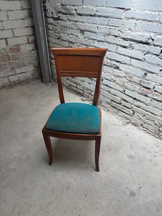 Conjunto de 3 sillas vintage de madera