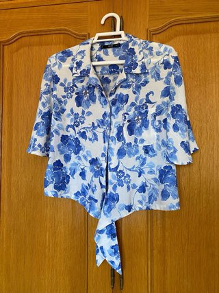 Camisa de verano manga corta Mango mujer Talla S