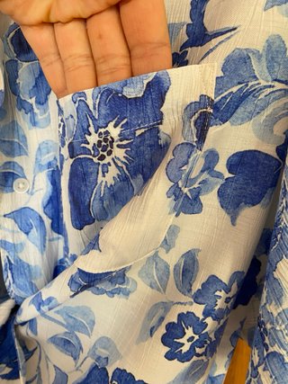 Camisa de verano manga corta Mango mujer Talla S