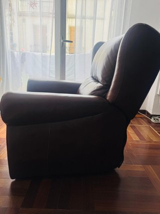 Sillón relax piel auténtica