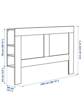 Cabecero Blanco Ikea con Estanterías