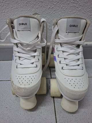 Patines Oxelo Artísticos 4 Ruedas Blancos