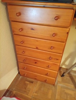 Cajonera alta de madera