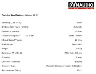 Altavoces Dynaudio Audience 72SE