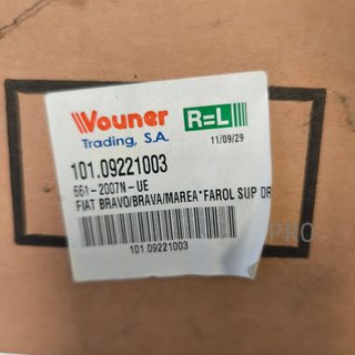 FARO ANTINIEBLAS DELANTERO FIAT BRAVO NUEVO 10109221003
