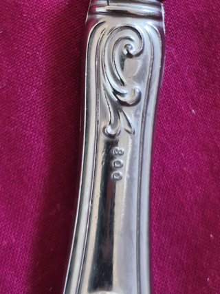 6 forchettine in argento 800