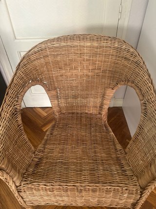 Silla ratán/bambú tejida