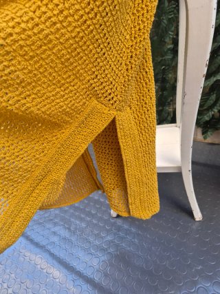 Copricostume uncinetto giallo