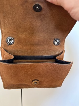 Bolso Zara ante con pluma