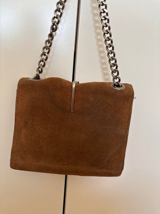 Bolso Zara ante con pluma