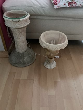 Lámpara de pie de alabastro