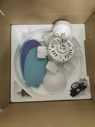 Ventilador de techo 30” con luz