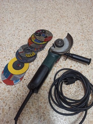 Amoladora Angular Metabo + Discos