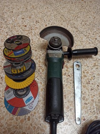 Amoladora Angular Metabo + Discos
