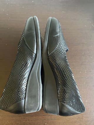 Mocasines ARELI cuña mujer negro T40