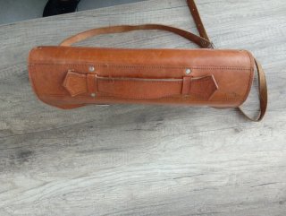 Bolso Cartera Cuero Documentos Libros