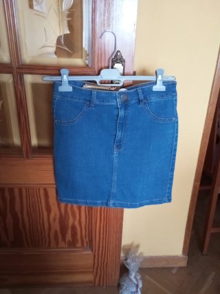 Falda vaquera azul