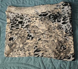 Camiseta manga semi-francesa, estampado leopardo