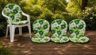 Conjunto 4 Cojines Silla Flores
