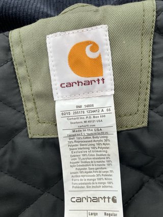 Chaqueta Carhartt rework Verde Oliva talla L