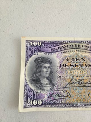 Billete 100 pesetas Banco de España 1931