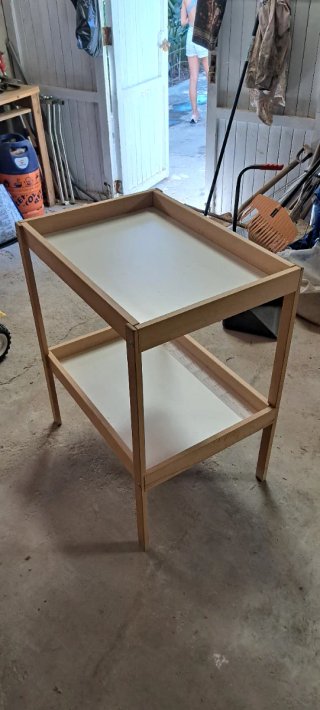 Cambiador Bebé IKEA Madera Blanca