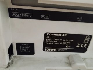 Loewe TV Plata/Blanco