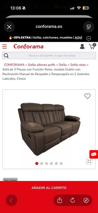 URGE vender Sofá de 3 plazas