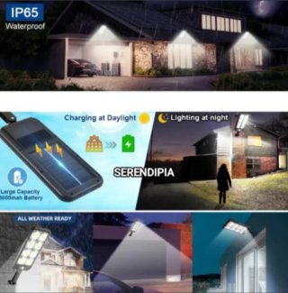 2 Farolas Solares LED 200W con Mando