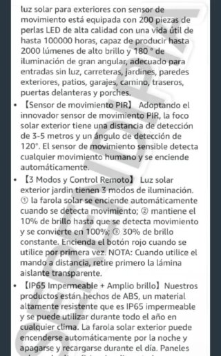 2 Farolas Solares LED 200W con Mando