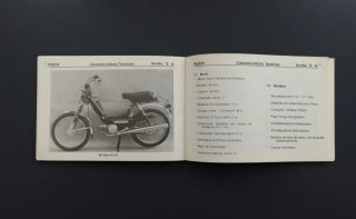 Moto PUCH. Instrucciones y Garantía. Años 80