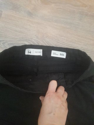 Shorts negros vaqueros