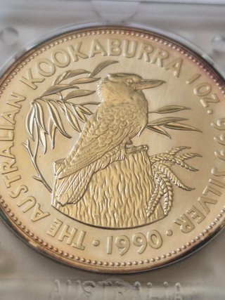 Kookaburra 1990 Plata 1oz .999 Australia