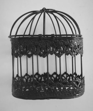 Jaula Decorativa Metal Negra